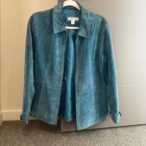 CC Blue Suede Women's Jacket